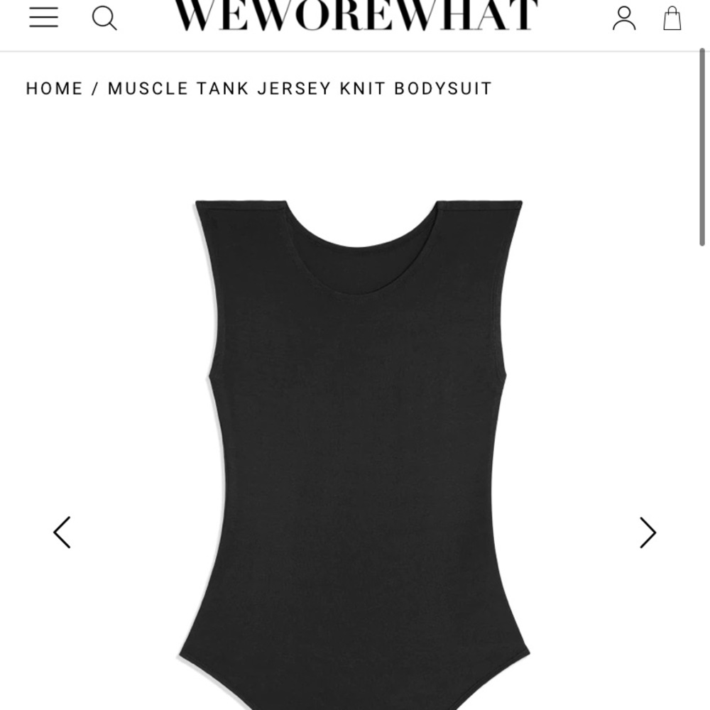 We Wore What black bodysuit